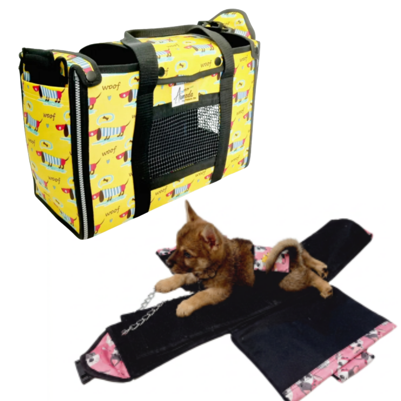 Foldable Bag Dog Carrier waterproof ripstop material