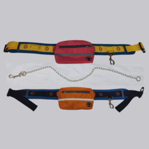 Waist Strap with Pouch Bag and Chain Connector