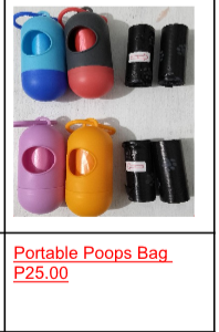 Portable Poops Bag